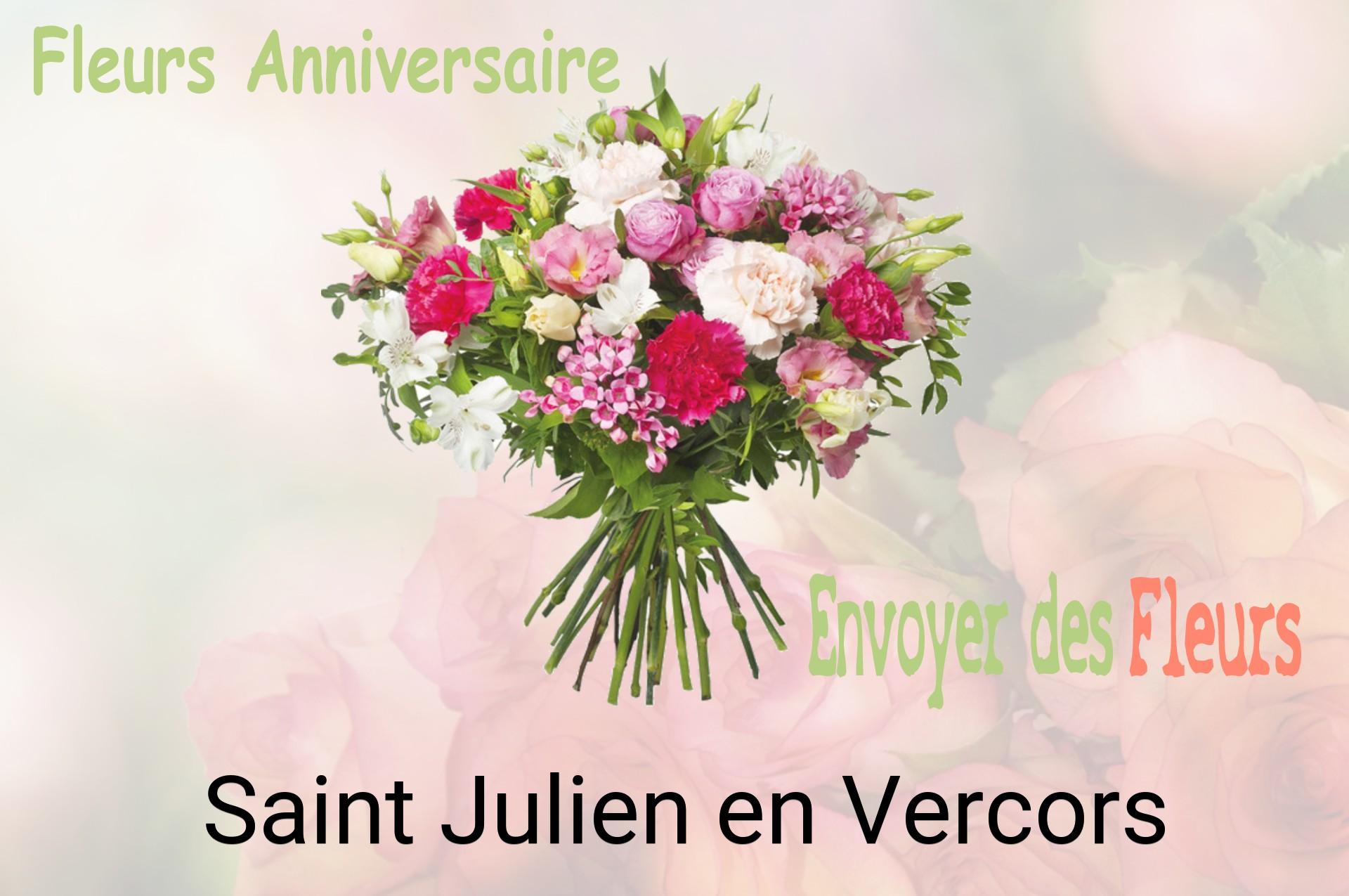 Bouquet de fleurs d’anniversaire livré à Saint-Julien-en-Vercors